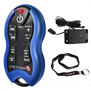 Controle stetsom sx2 longa distância azul 16 funções 500m