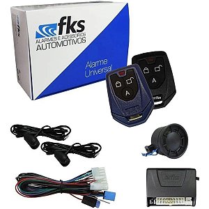 Alarme Automotivo FKS FK905 Universal 2 Controle c/ Presença