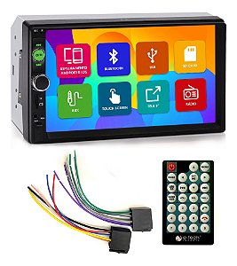 Central Multimídia Mp5 7 Polegadas Etech Light car play android auto
