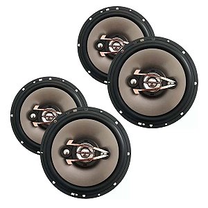 Kit 4 Alto Falantes 6 Polegadas Hurricane Qr6 320w Rms Total