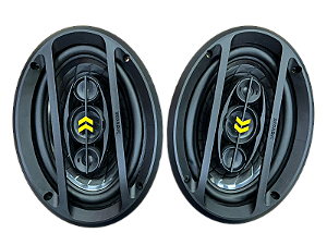 Par Auto Falante Triaxial Bravox 6x9 Polegada revo 69 200wrm