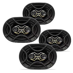 Kit com 4 alto falantes bravox b4x69 69 6x9 polegada 280wrms