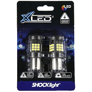 Lâmpada led 2 polos 36 led shocklight canbus branca 12v