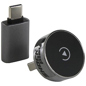 Adaptador usb carplay android auto sem fio shocklight shockplay 2 com botão touch