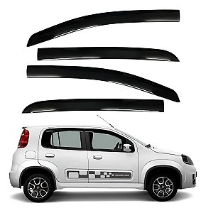 Jogo Calha Defletor Chuva ecoflex novo uno vivace 2010 a 2023 4 portas