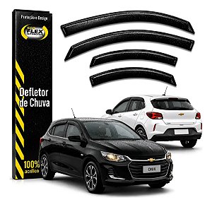 Jogo Calha Defletor Chuva ecoflex 80013A novo onix hatch 2020 em diante