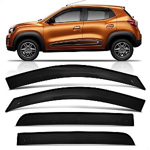 Jogo Calha Defletor Chuva ecoflex 91010A kwid 2017 em diante 4 portas