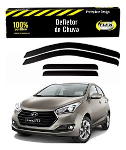 Jogo Calha Defletor Chuva ecoflex 16018A hb20 hatch 2020 a 2026 4 portas
