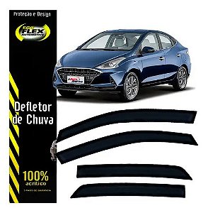 Jogo Calha Defletor Chuva ecoflex 16019A hb20 sedan 2020 a 2026 4 portas