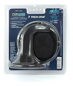 Buzina 12v tech one Caracol aguda com Plug para Palio Uno Siena PW-E-3009