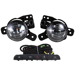 Kit farol milha auxiliar led shocklight onix e tracker 2026 em diante SL-043710LED