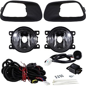 Kit farol milha auxiliar shocklight cactus 2019 a 2024 SL-060510 botão touch