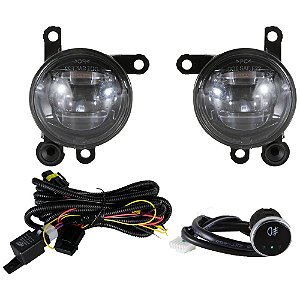 Kit farol milha auxiliar led shocklight Fastback 2026 em diante SL-092210U botão touch