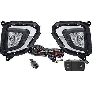Kit farol milha auxiliar shocklight Creta 2020 em diante SL-121410CR