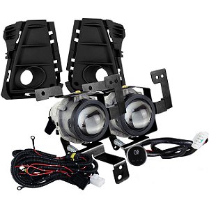 Kit farol milha auxiliar shocklight montana 2023 em diante SL-121610U botão touch