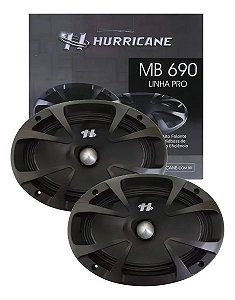 Par Alto Falante Hurricane woofer MB 690 mb690 medio grave 69 6x9 polegadas 4 ohms 460wrms no par
