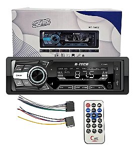 Radio Mp3 som automotivo H-tech Ht-1402 4x60wrms Bluetooth Usb Aux Sd card