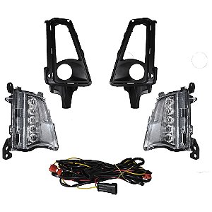 Kit led drl Shocklight Hiace 2026 em diante Drl + Pisca Moldura Preta Sl-251911drl