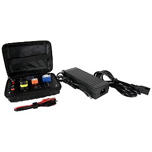 Maleta de testes shocklight para lampadas com encaixes h4 h7 h11 9005/6 e cabo + e - bivolt sll-00100