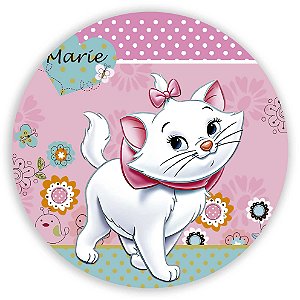 Painel Redondo - Gata Marie - Sublimado 3D