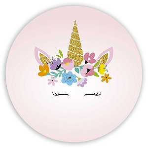 Painel Redondo - Unicornio  - Sublimado 3D