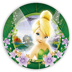 Painel Redondo - Sininho Tinker Bell - Sublimado 3D