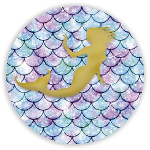 Painel Redondo - Sereia - Sublimado 3D