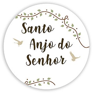 Painel Redondo - Santo Anjo - Sublimado 3D