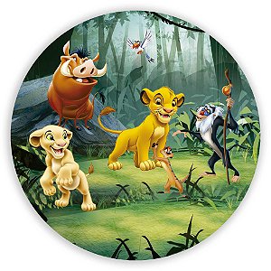 Painel Redondo - Rei Leao  - Sublimado 3D