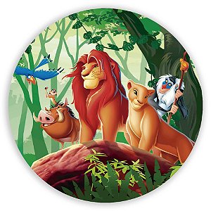Painel Redondo - Rei Leao  - Sublimado 3D