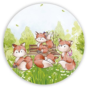 Painel Redondo - Raposa  - Sublimado 3D
