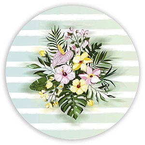 Painel Redondo - Tropical  - Sublimado 3D