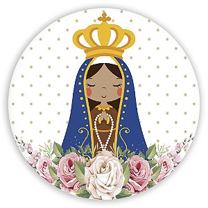Painel Redondo - Nossa Senhora  - Sublimado 3D