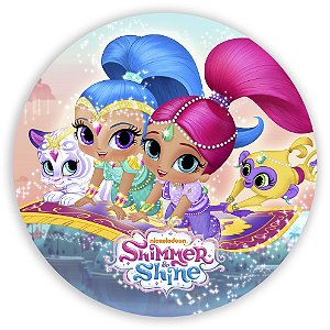 Painel Redondo - Shimmer e Shine  - Sublimado 3D
