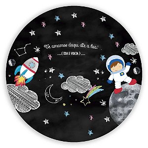 Painel Redondo - Astronauta - Sublimado 3D
