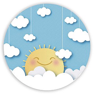 Painel Redondo - Sol - Sublimado 3D