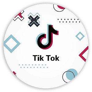 Painel Redondo - Tik Tok - Sublimado 3D