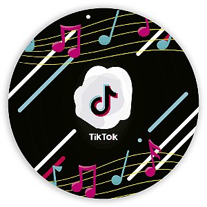 Painel Redondo - Tik Tok  - Sublimado 3D