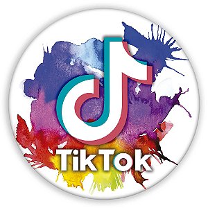 Painel Redondo - Tik Tok  - Sublimado 3D