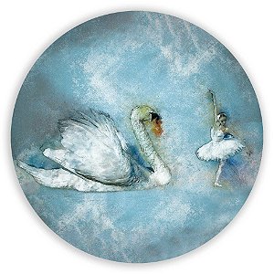 Painel Redondo - Bailarina  - Sublimado 3D