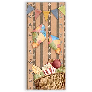 Faixa Lateral - Festa Junina - Sublimado 3D