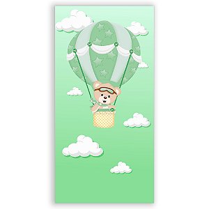 Faixa Lateral - Ursinho Baloeiro Verde - Sublimado 3D