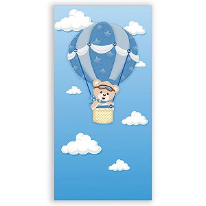 Faixa Lateral - Ursinho Baloeiro Azul - Sublimado 3D