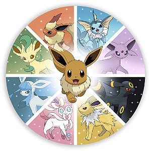 Painel Redondo - Pokemon - Sublimado 3D