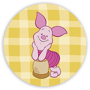 Painel Redondo - Ursinho Pooh Leitao - Sublimado 3D