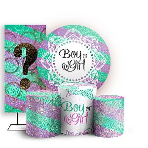 KIT Redondo Trio e Faixa - Revelação - Sublimado 3D