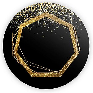 Painel Redondo - Abstrato Glitter - Sublimado 3D