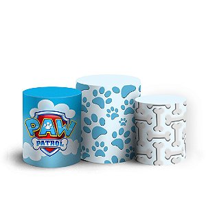 Trio Cilindro -  Patrulha Canina - Sublimado 3D + Elástico