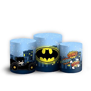 Trio Cilindro -  Batman Cute - Sublimado 3D + Elástico