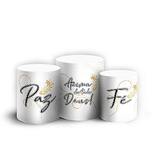 Trio Cilindro - Ano Novo - Natal - Sublimado 3D + Elástico